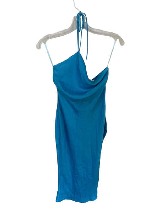 Atoir Size 4 Bright Blue Halter Neck High SLit Gown Bright Blue / 4