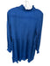 Cecilie Copenhagen Size XS Navy Viscose Long Sleeve Chevron Ruffle collar Dress Navy / XS