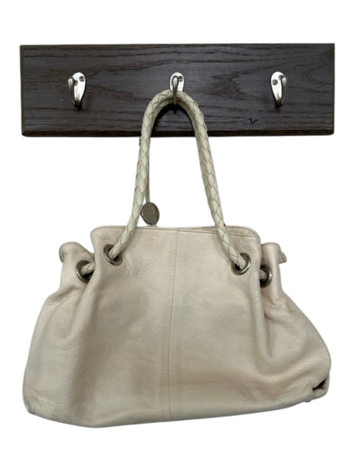 Furla Cream Leather Braided Straps Rectangle Bag Cream / M