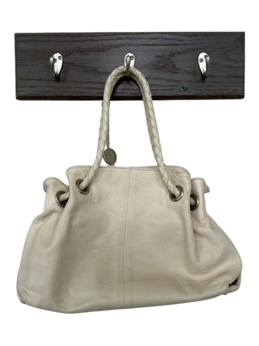 Furla Cream Leather Braided Straps Rectangle Bag Cream / M