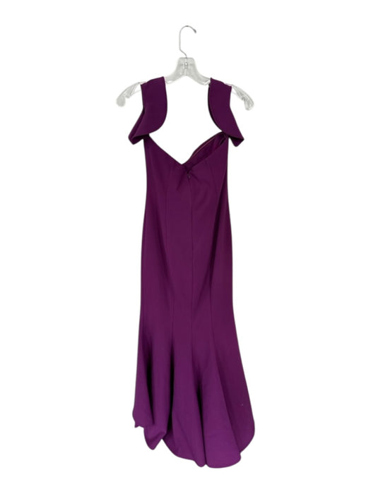 Likely Size 6 Plum Polyester Blend Off Shoulder Back Zip Mermaid Hem Gown Plum / 6