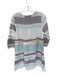 Cecilie Copenhagen Size XS White & Purple Cotton Long Sleeve Tribal Dress White & Purple / XS