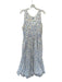 Something Navy Size XL Blue & Purple Cotton Sleeveless Flowers Maxi Dress Blue & Purple / XL