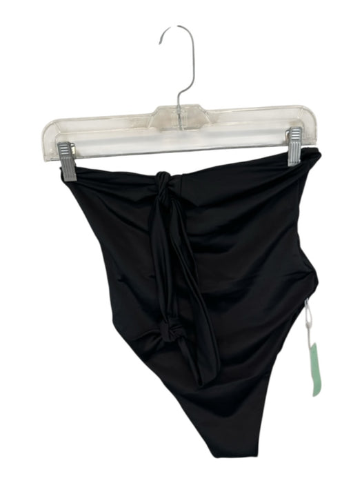 Aexae Size L Black Recycled Polyester Halter Neck One Piece Swimsuit Black / L