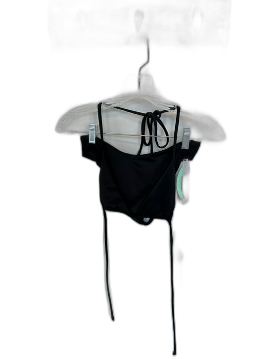 Aexae Size M Black Recycled Polyester Blend Cheeky Halter Bikini Swimsuit Black / M