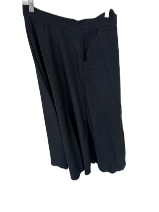Sandro Size 42 Black Polyester Wrap Front A Line Midi Skirt Black / 42