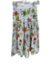 Tanya Taylor Size XS White & Multi Cotton Elastic Waist Flowers Maxi Skirt White & Multi / XS