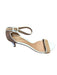 Sergio Rossi Shoe Size 39 white & tan Leather Kitten Heel Ankle Strap Sandals white & tan / 39