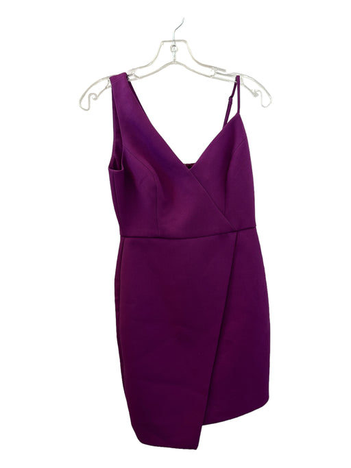 BCBG Maxazria Size 2 Purple Polyester Ruffle Dress Purple / 2