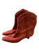 Sam Edelman Shoe Size 6 Rust Suede Kitten Heel Cowboy Booties Rust / 6