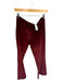 Prada Size 42 Maroon Corduroy Flare Hem Pants Maroon / 42