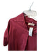 Sofia Size Est L Maroon Cotton Short Balloon Sleeve Button Down Top Maroon / Est L