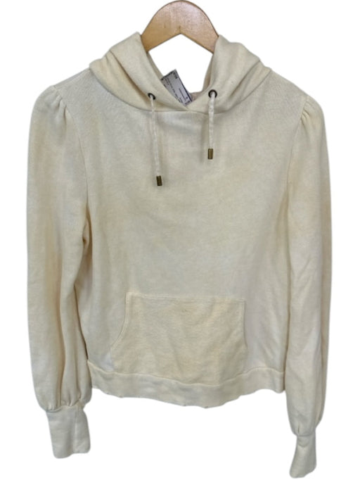 Loveshackfancy Size S Yellow Cotton Hood Tie Dye distressed Sweatshirt Yellow / S