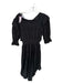 Misa Size S Black Cotton 3/4 Sleeve Eyelet Ruffles Maxi Dress Black / S