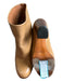 Celine Shoe Size 37 Camel Leather Stacked Heel Booties Camel / 37