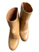 Celine Shoe Size 37 Camel Leather Stacked Heel Booties Camel / 37