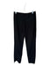 Ganni Size 38 Black Polyester High Waist Textured Trouser Pants Black / 38