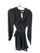 Parker Size 2 Black Polyester Long Sleeve Ruffles Sash Dress Black / 2