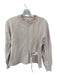 Tibi Size XS Blush Cotton Long Sleeve Side Gather Sweatshirt Blush / XS