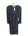 Ramy Brook Size 0 Black Polyester Long Balloon Sleeve Metallic Wrap Maxi Dress Black / 0