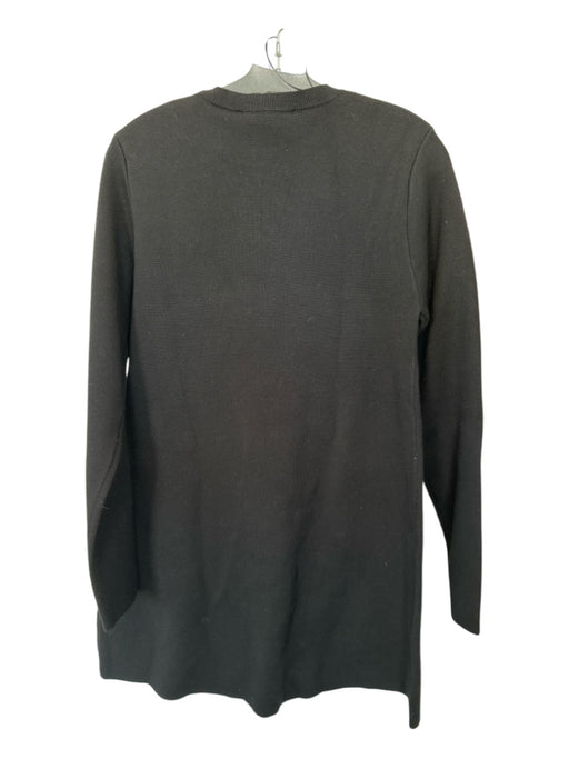 Zara Size L Black Viscose Blend Long Sleeve Knit Dress Black / L