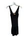 Diane Von Furstenberg Size 8 Black Silk Sequins Drawstring Dress Black / 8