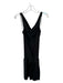 Diane Von Furstenberg Size 8 Black Silk Sequins Drawstring Dress Black / 8