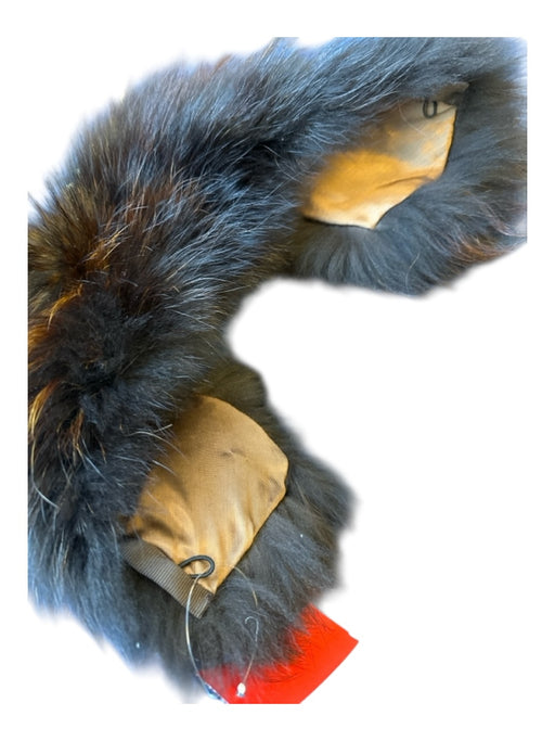 Brown & White Fox Fur Hook & Eye Stole Brown & White / One Size