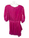 Rhode Size 6 Pink Velvet Long Balloon Sleeve Elastic Waist Back Zip Dress Pink / 6