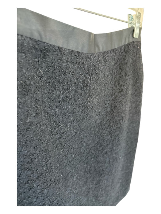 Viktor & Rolf Size Est M Black Textured Side Zip Pencil Skirt Black / Est M