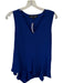 Proenza Schouler Size 2 Electric Blue Acetate Blend Sleeveless V Neck Top Electric Blue / 2