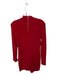 Michael Kors Collection Size L Red Cashmere Long Sleeve Ribbed Dress Red / L