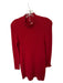 Michael Kors Collection Size L Red Cashmere Long Sleeve Ribbed Dress Red / L
