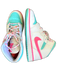 Nike Air Jordan Shoe Size 8 Aqua & Pink Print Leather High Top Athletic Sneakers Aqua & Pink Print / 8