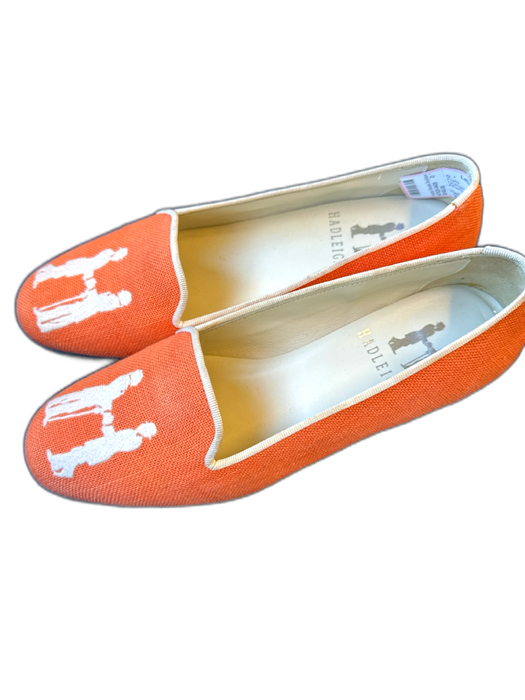 Hadleigh's Shoe Size 36 Orange & White Canvas People loafer Flats Orange & White / 36