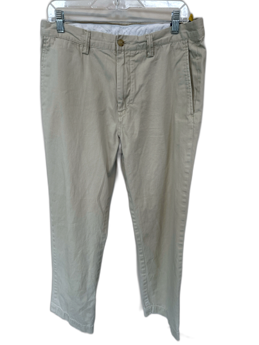 Polo Ralph Lauren Size 34x30 Light Khaki Cotton Solid Khakis Men's Pants Light Khaki / 34x30