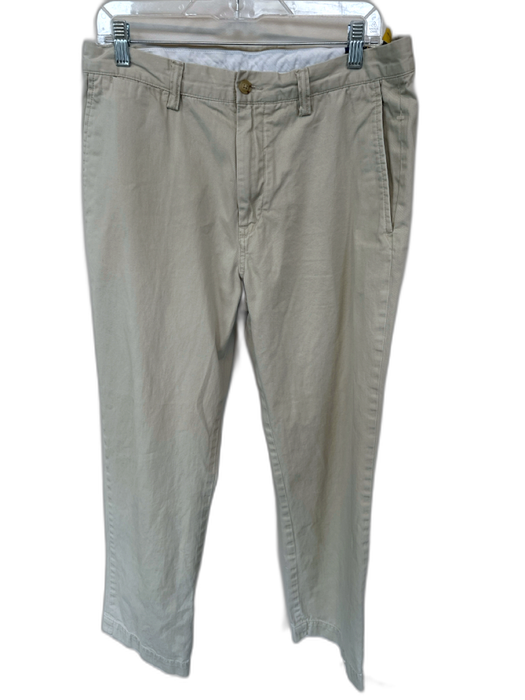 Polo Ralph Lauren Size 34x30 Light Khaki Cotton Solid Khakis Men's Pants Light Khaki / 34x30