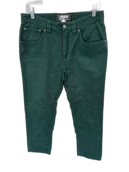 Mountain Khakis Size 30X30 Forest Green Cotton Blend Solid Khakis Men's Pants Forest Green / 30X30
