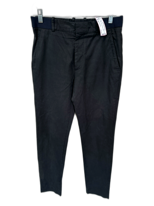 Alexander McQueen Size 44 Black Cotton Solid Men's Pants Black / 44