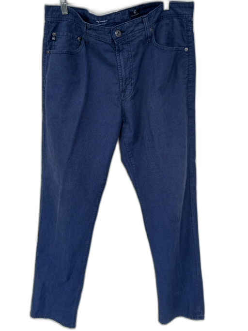 AG Size 36X32 Navy Cotton All Over Print Men's Pants Navy / 36X32