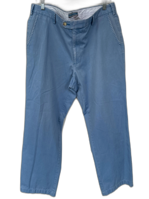 Peter Millar Size 36 Light blue Cotton Solid Khakis Men's Pants Light blue / 36