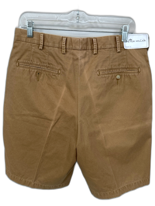 Peter Millar NWT Size 33 Light Brown Cotton Solid Men's Shorts Light Brown / 33