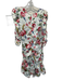 By TiMo Size M White & Green Viscose Blend Long Sleeve Botanical Gathered Dress White & Green / M
