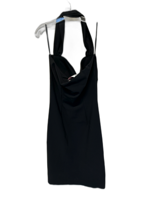 Chiara Boni Size 48 Black Halter Neck Sweetheart Neckline Dress Black / 48