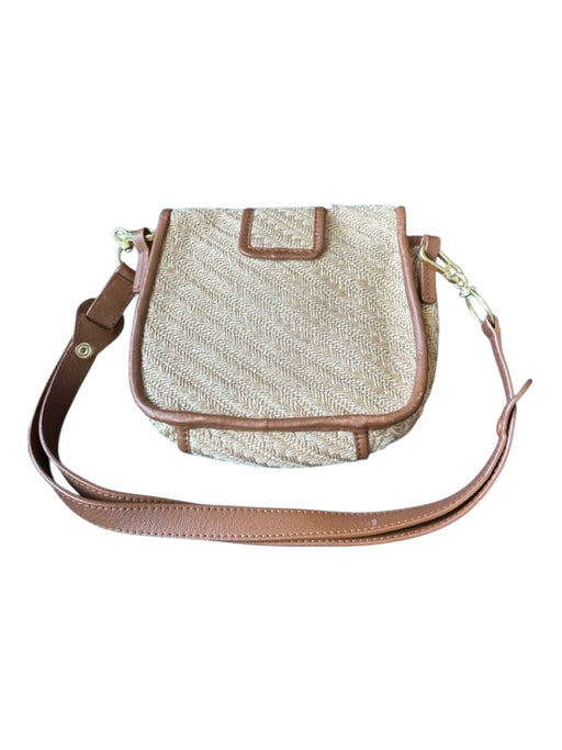 See By Chloe Tan & brown Jute Leather Front Flap GHW Bag Tan & brown / S