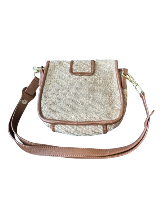 See By Chloe Tan & brown Jute Leather Front Flap GHW Bag Tan & brown / S