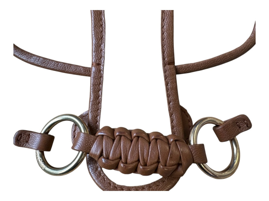 See By Chloe Tan & brown Jute Leather Front Flap GHW Bag Tan & brown / S