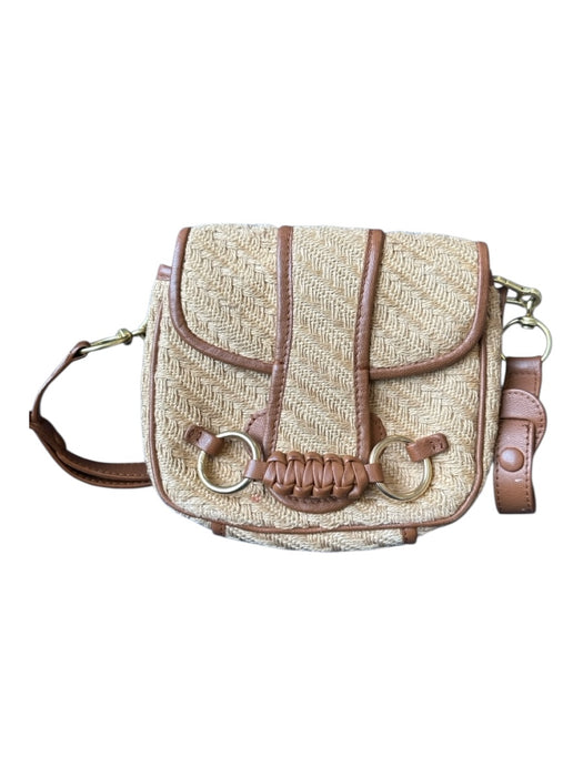 See By Chloe Tan & brown Jute Leather Front Flap GHW Bag Tan & brown / S