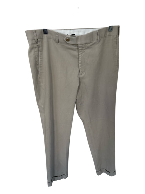 Zanella Size 35 Khaki Cotton Solid Khakis Men's Pants Khaki / 35