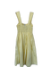 Staud Size M Light Yellow Cotton Sleeveless Smocked Top Maxi Dress Light Yellow / M